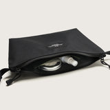 FANNYPACK CROSSBODY - BLACK RECYCLED POLYESTER