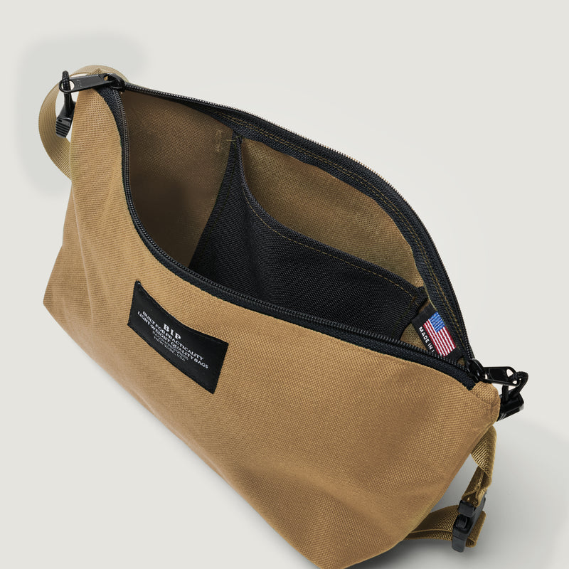 FANNYPACK CROSSBODY - KHAKI NYLON CANVAS
