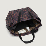 SMALL SIDE POCKET TOTE - LEOPARD PUFFER