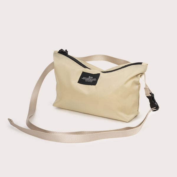 FANNYPACK CROSSBODY - LIGHT BEIGE NYLON TWILL