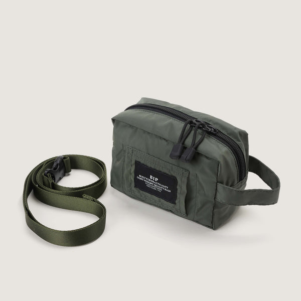 BELT POUCH MINI - KHAKI GREEN NYLON TWILL