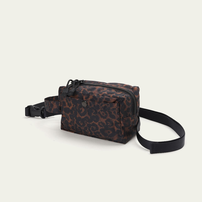 BELT POUCH MINI - LEOPARD NYLON TWILL