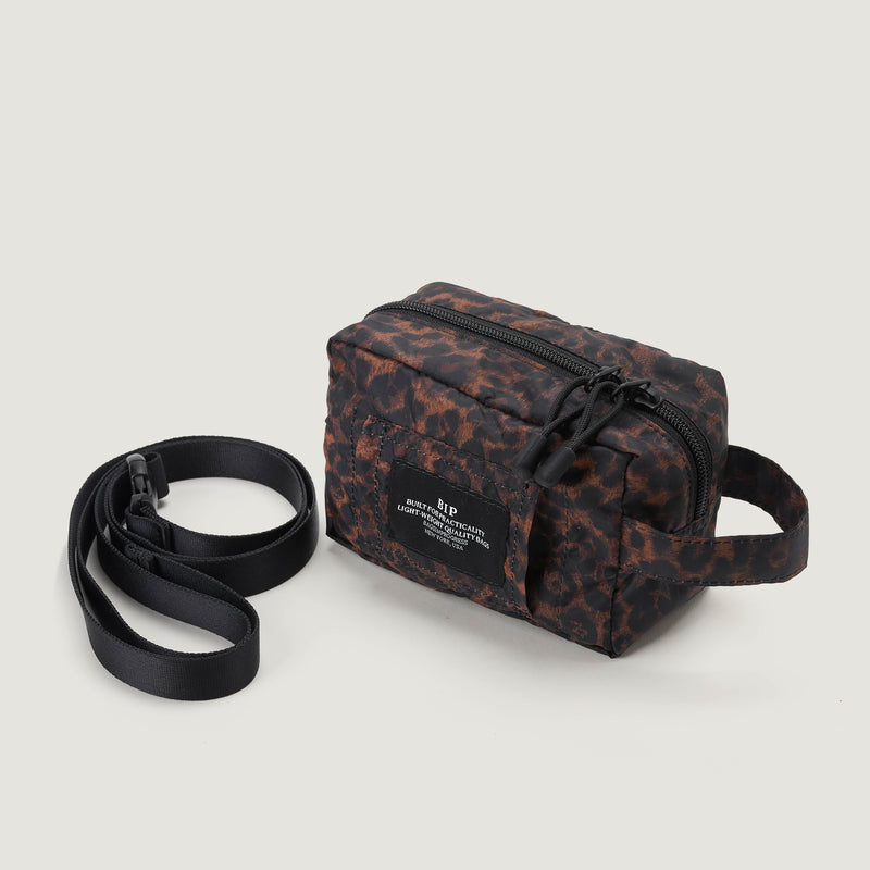 BELT POUCH MINI - LEOPARD NYLON TWILL