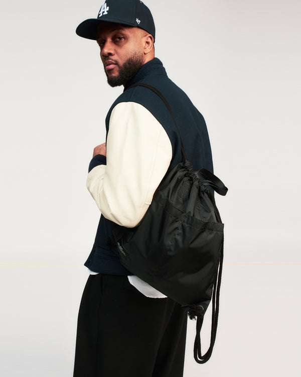 JOHN'S BACKPACK - BLACK NYLON TWILL