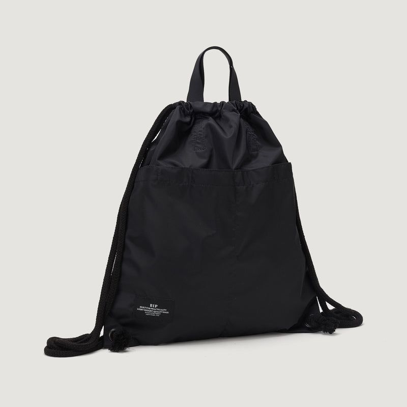 JOHN'S BACKPACK - BLACK NYLON TWILL