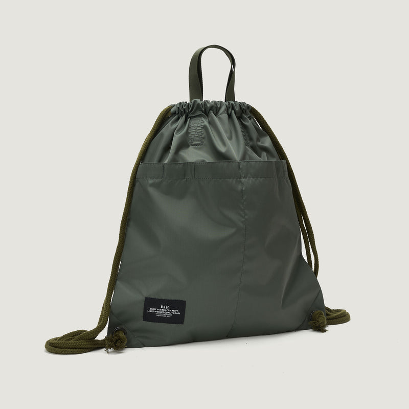 JOHN'S BACKPACK - KHAKI GREEN NYLON TWILL