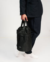 BUCKET BACKPACK - BLACK NYLON TWILL