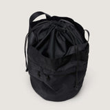 BUCKET BACKPACK - BLACK NYLON TWILL