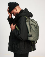 BUCKET BACKPACK - KHAKI GREEN NYLON TWILL