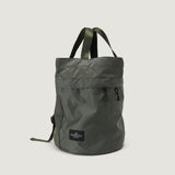 BUCKET BACKPACK - KHAKI GREEN NYLON TWILL