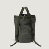 BUCKET BACKPACK - KHAKI GREEN NYLON TWILL