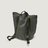 BUCKET BACKPACK - KHAKI GREEN NYLON TWILL