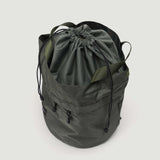 BUCKET BACKPACK - KHAKI GREEN NYLON TWILL