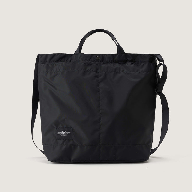 NEW YORK TOTE MEDIUM - BLACK NYLON TWILL