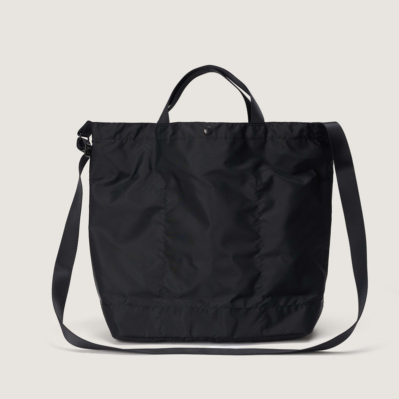 NEW YORK TOTE MEDIUM - BLACK NYLON TWILL