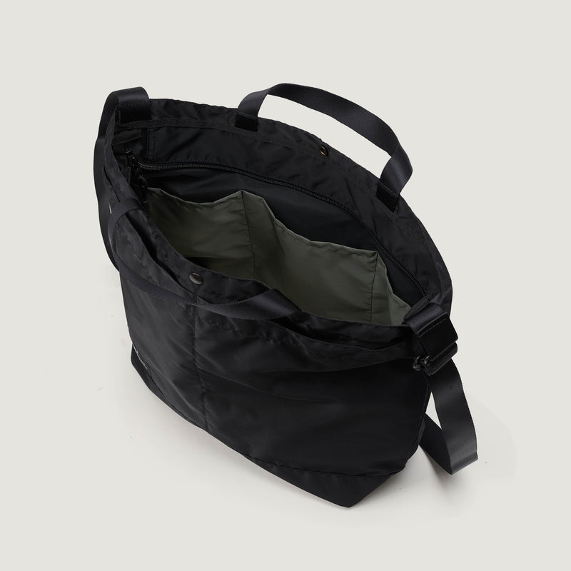 NEW YORK TOTE MEDIUM - BLACK NYLON TWILL