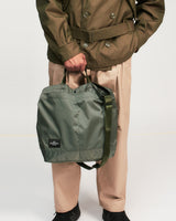 NEW YORK TOTE MEDIUM - KHAKI GREEN NYLON TWILL