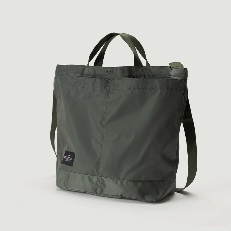 NEW YORK TOTE MEDIUM - KHAKI GREEN NYLON TWILL