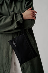ZIPPER POUCH - BLACK NYLON TWILL