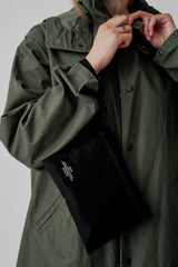 ZIPPER POUCH - BLACK NYLON TWILL