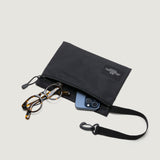 ZIPPER POUCH - BLACK NYLON TWILL