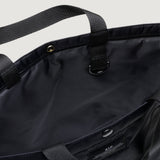 MARKET TOTE - BLACK PUFFER NYLON TWILL