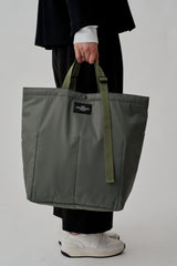 MARKET TOTE - KHAKI GREEN PUFFER NYLON TWILL
