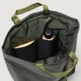 MARKET TOTE - KHAKI GREEN PUFFER NYLON TWILL