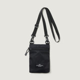 ZIPPER PASSPORT SHOULDER - BLACK PUFFER NYLON TWILL