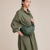 MICRO TOTE - OLIVE NYLON CANVAS