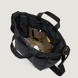 MULTI-POCKET BAG MEDIUM - BLACK PUFFER NYLON TWILL