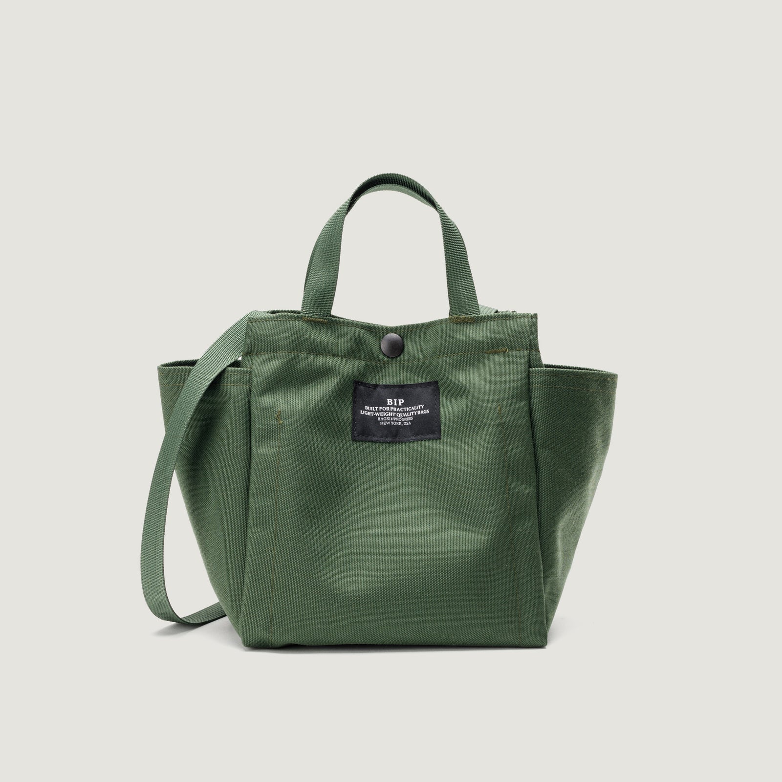 GOOD GRIEF! POUCH WITH FOLDING TOTE 緑 SmallSidePocketTote_BIP052CN_O