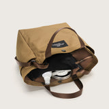 SMALL SIDE POCKET TOTE - COYOTE RECYCLED POLYESTER