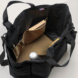 CARRY-ALL BEACH BAG - BLACK NYLON CANVAS