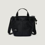 ZIPPER DUFFLE - SMALL - BLACK PUFFER NYLON TWILL