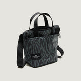 ZIPPER DUFFLE - SMALL - ZEBRA PUFFER POLY