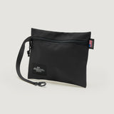 ZIPPER POUCH - BLACK NYLON CANVAS