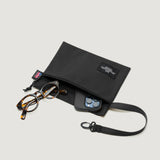 ZIPPER POUCH - BLACK NYLON CANVAS